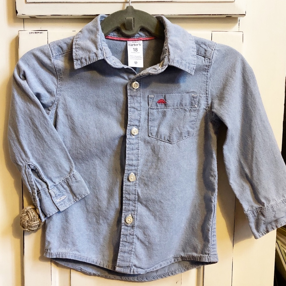 Denim button down shirt